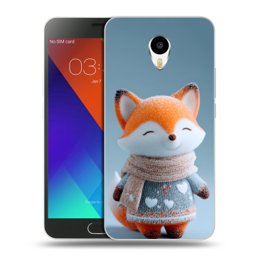 Пластиковый чехол на Meizu M3 Note с принтом Лиса