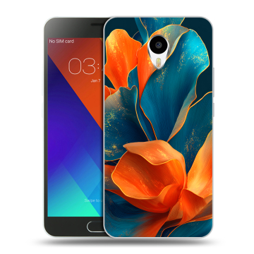 Пластиковый чехол на Meizu M3 Note с принтом Цветы