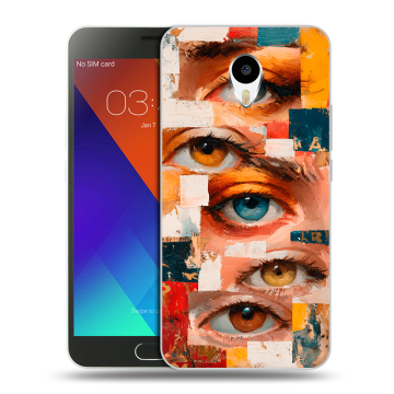 Пластиковый чехол на Meizu M3 Note с принтом Модный принт