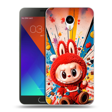 Пластиковый чехол на Meizu M3 Note с принтом Labubu Лабубу Пластиковый чехол на Meizu M3 Note с принтом Labubu Лабубу