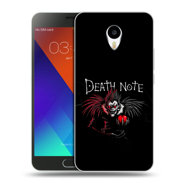Пластиковый чехол на Meizu M3 Note с принтом Death note Тетрадь смерти Пластиковый чехол на Meizu M3 Note с принтом Death note Тетрадь смерти