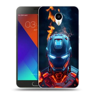 Пластиковый чехол на Meizu M3 Note с принтом IronMan Железный человек Пластиковый чехол на Meizu M3 Note с принтом IronMan Железный человек