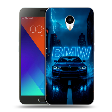 Пластиковый чехол на Meizu M3 Note с принтом BMW БМВ Пластиковый чехол на Meizu M3 Note с принтом BMW БМВ
