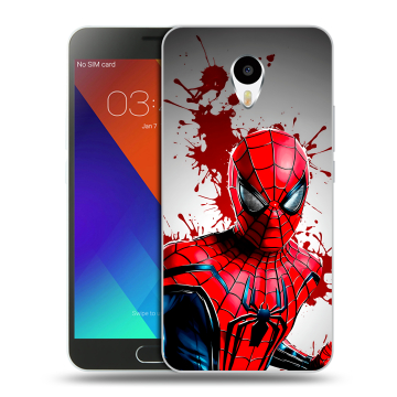 Пластиковый чехол на Meizu M3 Note с принтом Spiderman Человек паук Пластиковый чехол на Meizu M3 Note с принтом Spiderman Человек паук