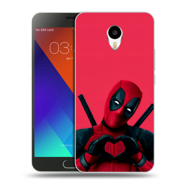 Пластиковый чехол на Meizu M3 Note с принтом Дедпул Deadpool Пластиковый чехол на Meizu M3 Note с принтом Дедпул Deadpool