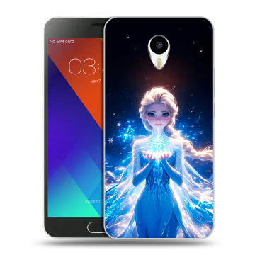Пластиковый чехол на Meizu M3 Note с принтом Холодное сердце Frozen Пластиковый чехол на Meizu M3 Note с принтом Холодное сердце Frozen
