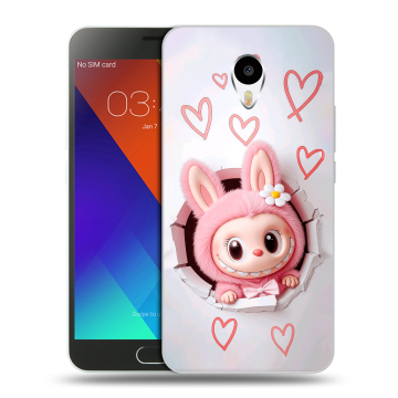 Пластиковый чехол на Meizu M3 Note с принтом Labubu Лабубу