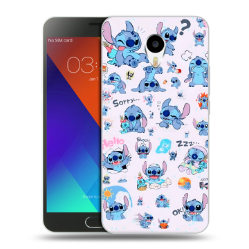 Пластиковый чехол на Meizu M3 Note с принтом Лило и Стич