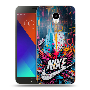 Пластиковый чехол на Meizu M3 Note с принтом Nike Найк Пластиковый чехол на Meizu M3 Note с принтом Nike Найк