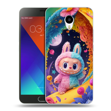 Пластиковый чехол на Meizu M3 Note с принтом Labubu Лабубу Пластиковый чехол на Meizu M3 Note с принтом Labubu Лабубу