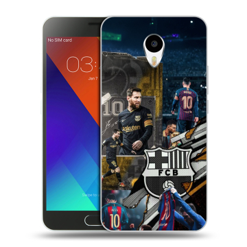 Пластиковый чехол на Meizu M3 Note с принтом Messi Barcelona Пластиковый чехол на Meizu M3 Note с принтом Messi Barcelona