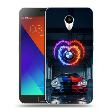 Пластиковый чехол на Meizu M3 Note с принтом BMW БМВ Пластиковый чехол на Meizu M3 Note с принтом BMW БМВ