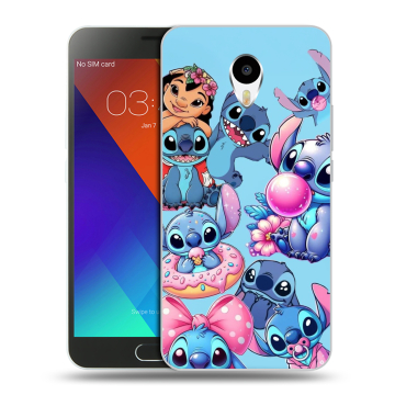 Пластиковый чехол на Meizu M3 Note с принтом Лило и Стич