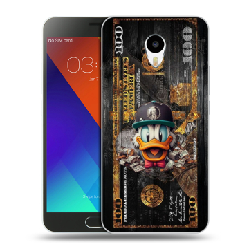 Пластиковый чехол на Meizu M3 Note с принтом Дональд Дак Доллар Пластиковый чехол на Meizu M3 Note с принтом Дональд Дак Доллар
