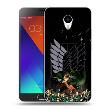 Пластиковый чехол на Meizu M3 Note с принтом Атака титанов Пластиковый чехол на Meizu M3 Note с принтом Атака титанов