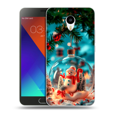 Пластиковый чехол на Meizu M3 Note с принтом Новый год Пластиковый чехол на Meizu M3 Note с принтом Новый год