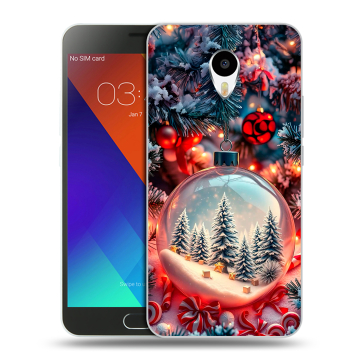 Пластиковый чехол на Meizu M3 Note с принтом Новый год Пластиковый чехол на Meizu M3 Note с принтом Новый год