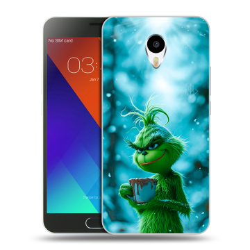 Пластиковый чехол на Meizu M3 Note с принтом Новый год гринч Пластиковый чехол на Meizu M3 Note с принтом Новый год гринч