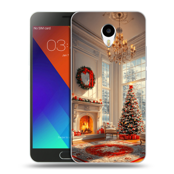 Пластиковый чехол на Meizu M3 Note с принтом Новый год
