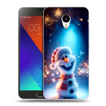 Пластиковый чехол на Meizu M3 Note с принтом Новый год