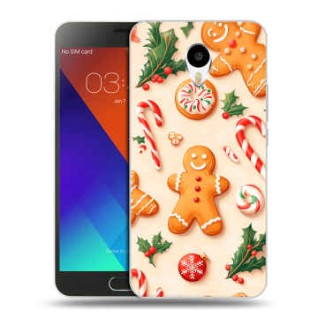 Пластиковый чехол на Meizu M3 Note с принтом Новый год