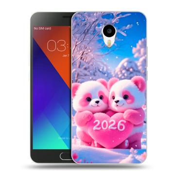 Пластиковый чехол на Meizu M3 Note с принтом Новый год