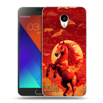 Пластиковый чехол на Meizu M3 Note с принтом Новый год