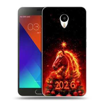 Пластиковый чехол на Meizu M3 Note с принтом Новый год