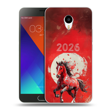 Пластиковый чехол на Meizu M3 Note с принтом Новый год