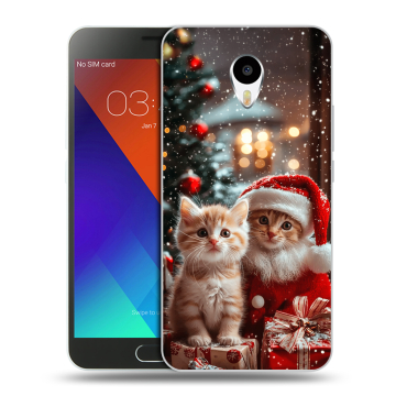 Пластиковый чехол на Meizu M3 Note с принтом Новый год