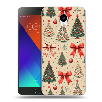 Пластиковый чехол на Meizu M3 Note с принтом Новый год
