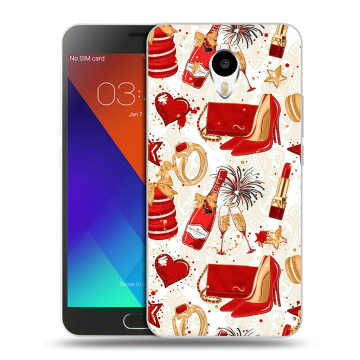 Пластиковый чехол на Meizu M3 Note с принтом Новый год