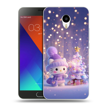 Пластиковый чехол на Meizu M3 Note с принтом Новый год