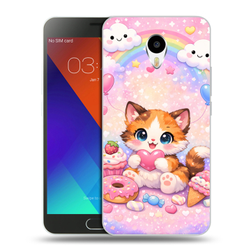 Пластиковый чехол на Meizu M3 Note с принтом для девочек Пластиковый чехол на Meizu M3 Note с принтом для девочек