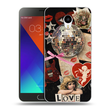 Пластиковый чехол на Meizu M3 Note с принтом для девочек
