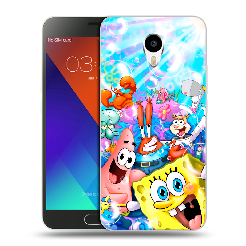 Пластиковый чехол на Meizu M3 Note с принтом спанчбоб спанч боб Пластиковый чехол на Meizu M3 Note с принтом спанчбоб спанч боб