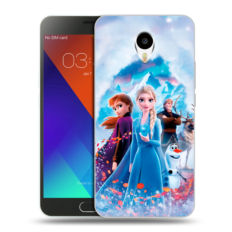 Пластиковый чехол на Meizu M3 Note с принтом Холодное сердце Frozen Пластиковый чехол на Meizu M3 Note с принтом Холодное сердце Frozen