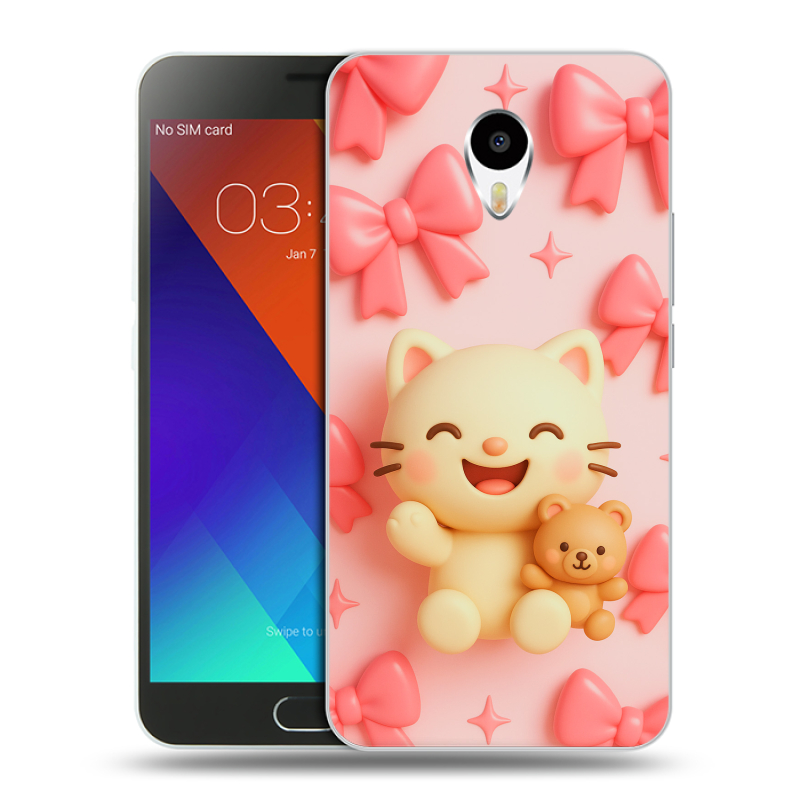 Пластиковый чехол на Meizu M3 Note с принтом для девочек Пластиковый чехол на Meizu M3 Note с принтом для девочек