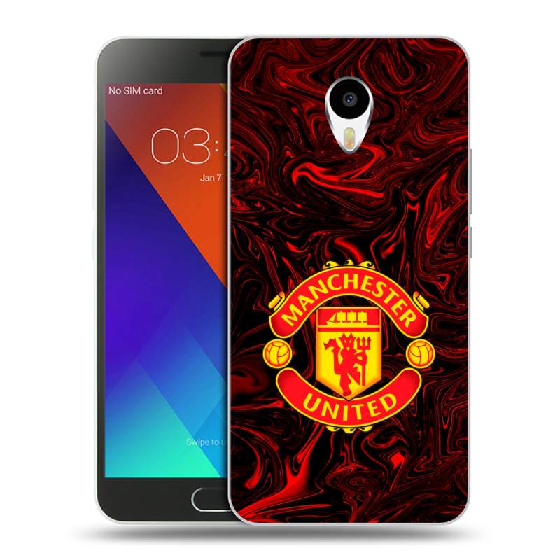 Пластиковый чехол на Meizu M3 Note с принтом Manchester United Пластиковый чехол на Meizu M3 Note с принтом Manchester United
