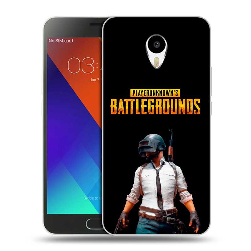 Пластиковый чехол на Meizu M3 Note с принтом PUGB ПАГБ Пластиковый чехол на Meizu M3 Note с принтом PUGB ПАГБ