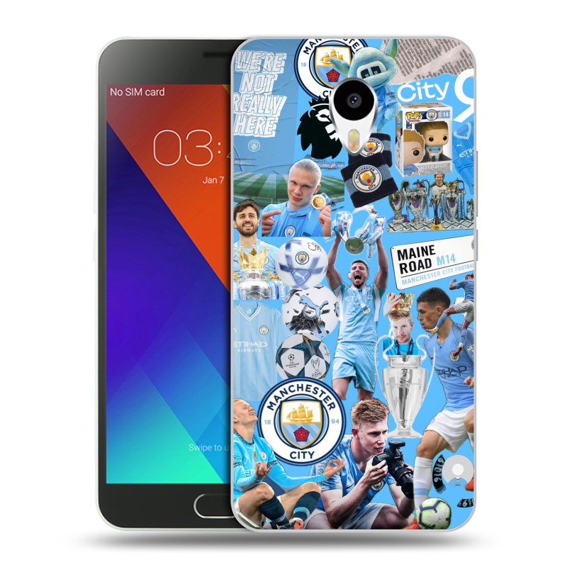Пластиковый чехол на Meizu M3 Note с принтом Man City Манчестер Сити Пластиковый чехол на Meizu M3 Note с принтом Man City Манчестер Сити