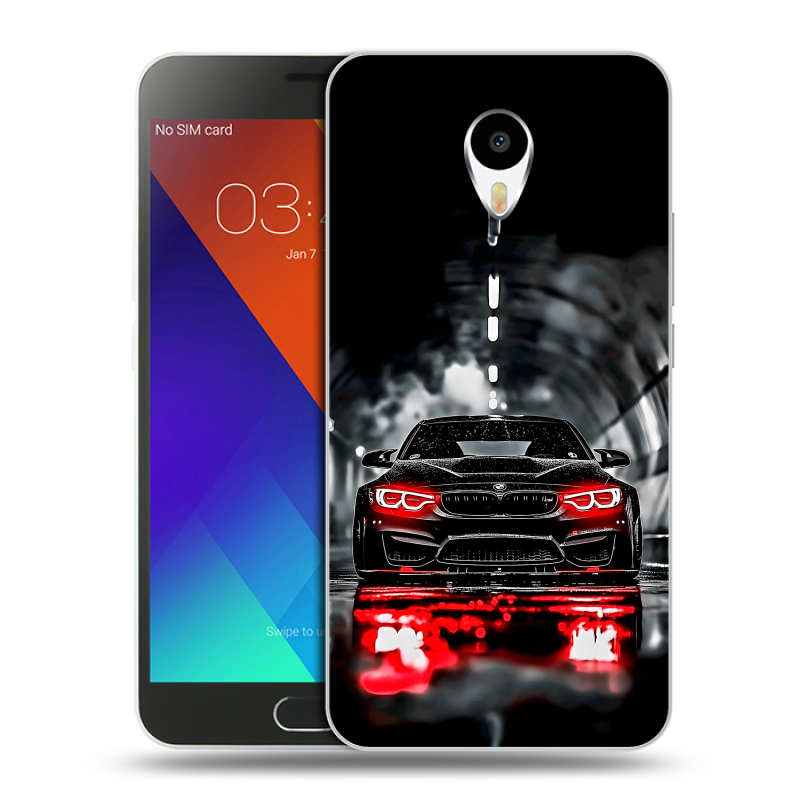 Пластиковый чехол на Meizu M3 Note с принтом BMW БМВ Пластиковый чехол на Meizu M3 Note с принтом BMW БМВ