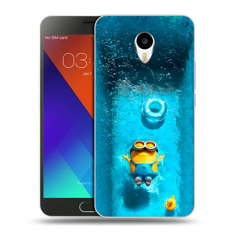 Пластиковый чехол на Meizu M3 Note с принтом Миньоны Пластиковый чехол на Meizu M3 Note с принтом Миньоны