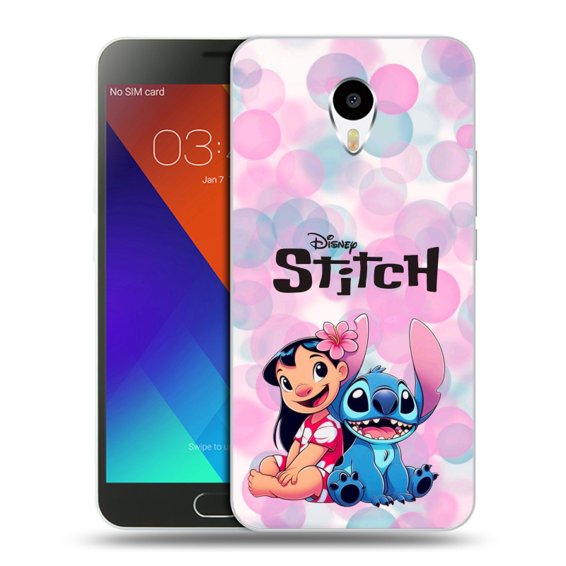 Пластиковый чехол на Meizu M3 Note с принтом Лило и Стич Пластиковый чехол на Meizu M3 Note с принтом Лило и Стич