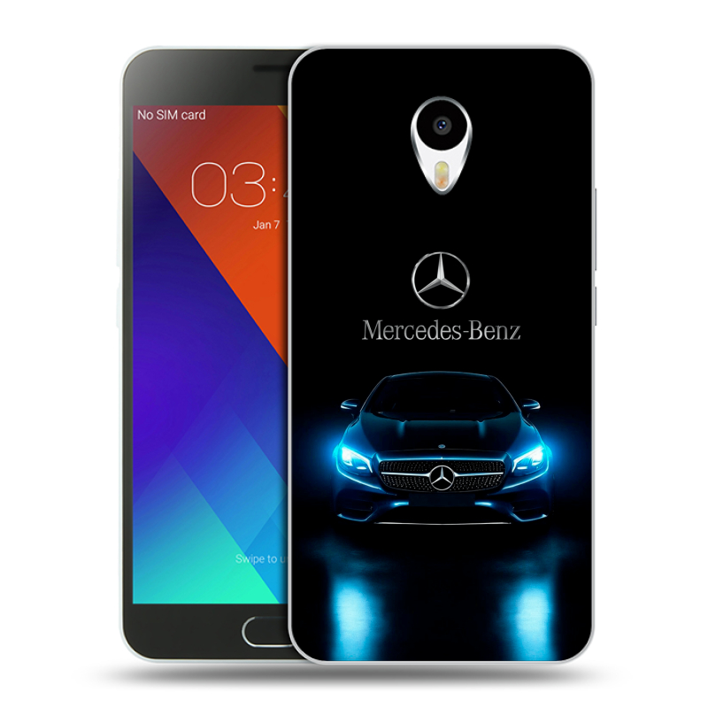 Пластиковый чехол на Meizu M3 Note с принтом Mercedes Мерседес Пластиковый чехол на Meizu M3 Note с принтом Mercedes Мерседес