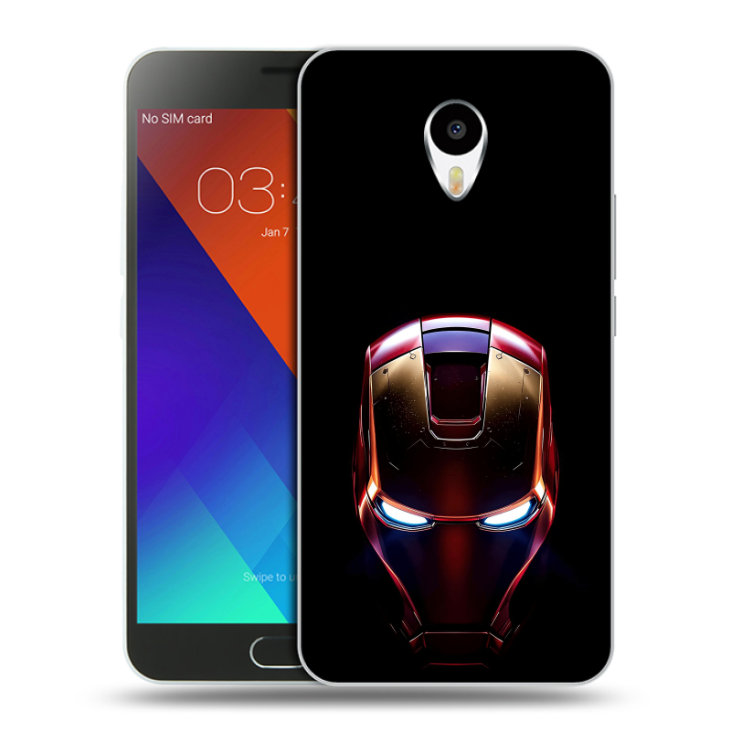 Пластиковый чехол на Meizu M3 Note с принтом IronMan Железный человек Пластиковый чехол на Meizu M3 Note с принтом IronMan Железный человек