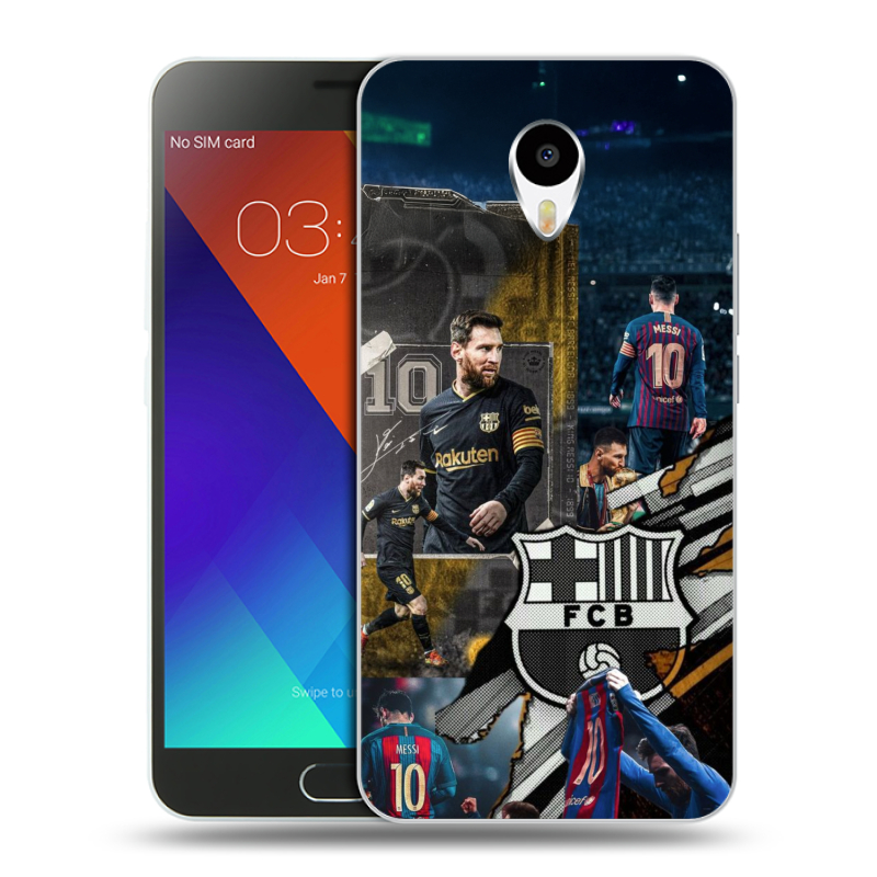 Пластиковый чехол на Meizu M3 Note с принтом Messi Barcelona Пластиковый чехол на Meizu M3 Note с принтом Messi Barcelona