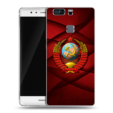 Пластиковый чехол на Huawei P9 Plus с принтом Герб СССР