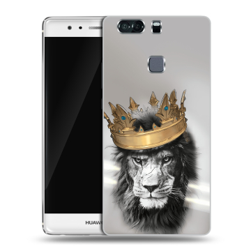 Пластиковый чехол на Huawei P9 Plus с принтом Лев с короной Пластиковый чехол на Huawei P9 Plus с принтом Лев с короной