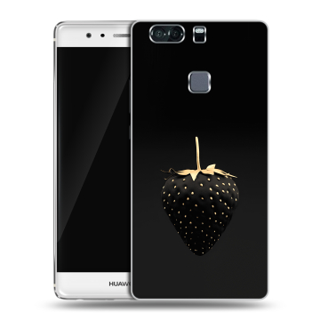 Пластиковый чехол на Huawei P9 Plus с принтом Черная клубника